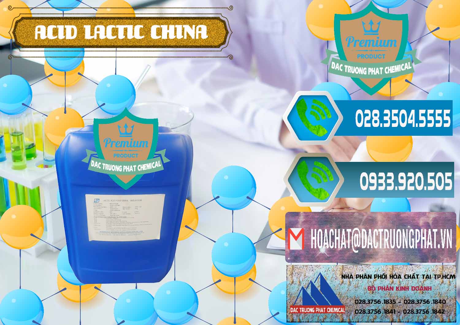 Đơn vị cung cấp & bán Acid Lactic – Axit Lactic Trung Quốc China - 0374 - Nhà cung cấp & phân phối hóa chất tại TP.HCM - congtyhoachat.net