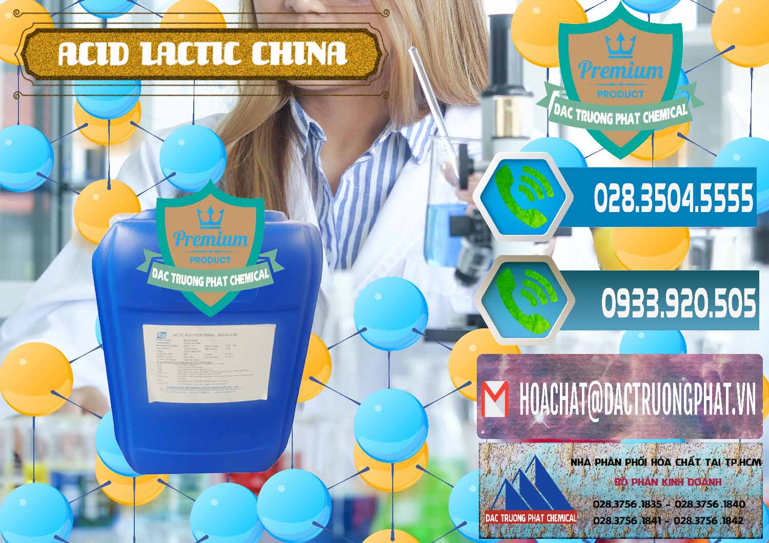 Cty chuyên phân phối - bán Acid Lactic – Axit Lactic Trung Quốc China - 0374 - Nơi phân phối và cung cấp hóa chất tại TP.HCM - congtyhoachat.net