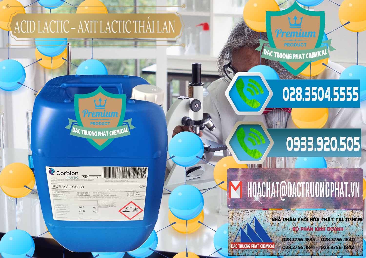 Đơn vị phân phối & bán Acid Lactic – Axit Lactic Thái Lan Purac FCC 88 - 0012 - Đơn vị cung cấp _ kinh doanh hóa chất tại TP.HCM - congtyhoachat.net
