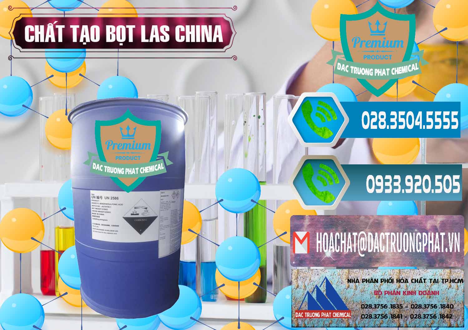 Cty chuyên bán - cung ứng Chất tạo bọt Las Trung Quốc China - 0451 - Cty chuyên nhập khẩu và phân phối hóa chất tại TP.HCM - congtyhoachat.net