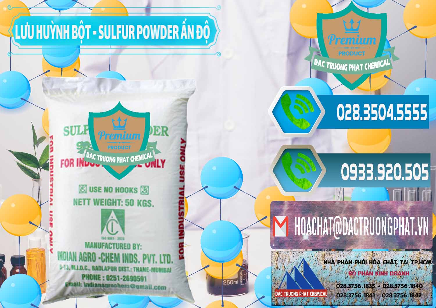 Đơn vị bán ( phân phối ) Lưu huỳnh Bột - Sulfur Powder Ấn Độ India - 0347 - Nhập khẩu - phân phối hóa chất tại TP.HCM - congtyhoachat.net