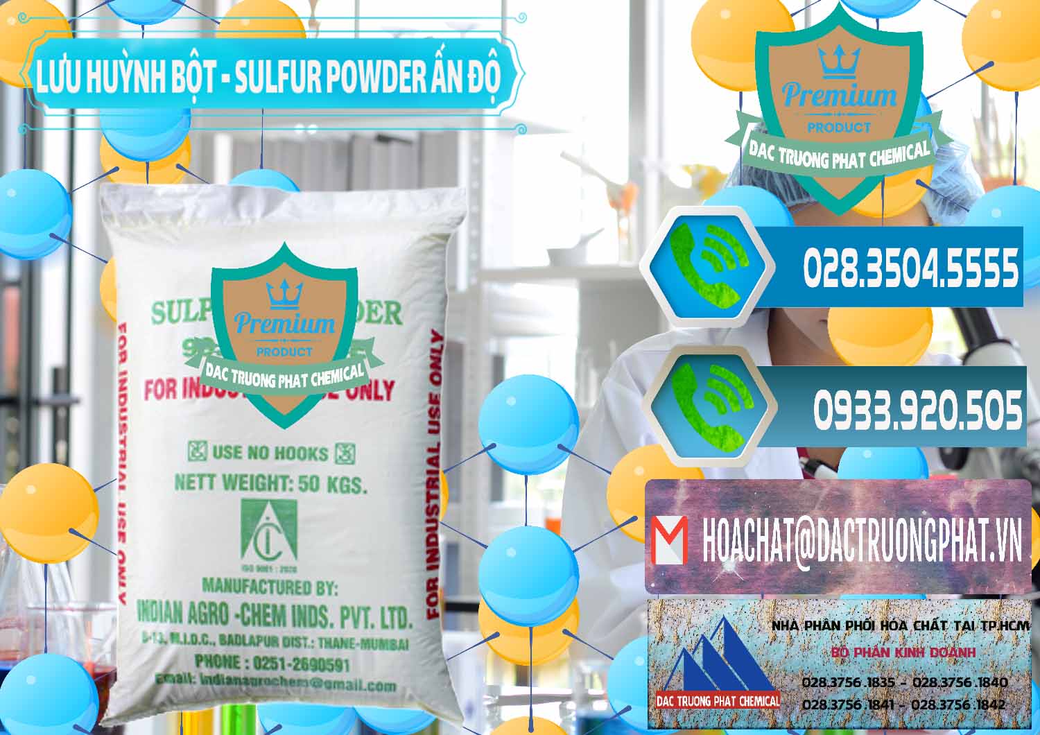 Chuyên phân phối _ bán Lưu huỳnh Bột - Sulfur Powder Ấn Độ India - 0347 - Cty chuyên bán & phân phối hóa chất tại TP.HCM - congtyhoachat.net