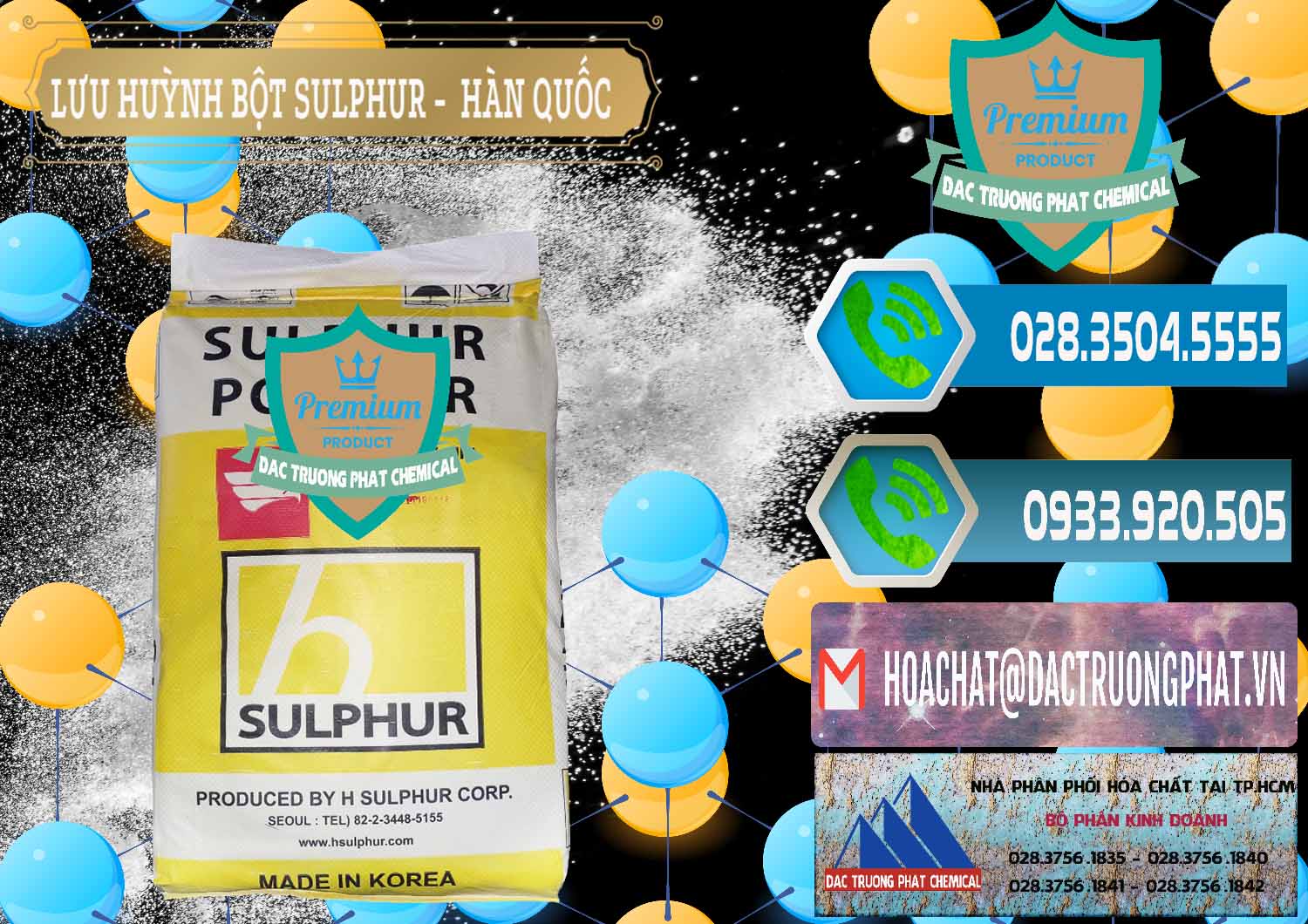 Công ty chuyên nhập khẩu ( bán ) Lưu huỳnh Bột - Sulfur Powder ( H Sulfur ) Hàn Quốc Korea - 0199 - Đơn vị chuyên phân phối & bán hóa chất tại TP.HCM - congtyhoachat.net