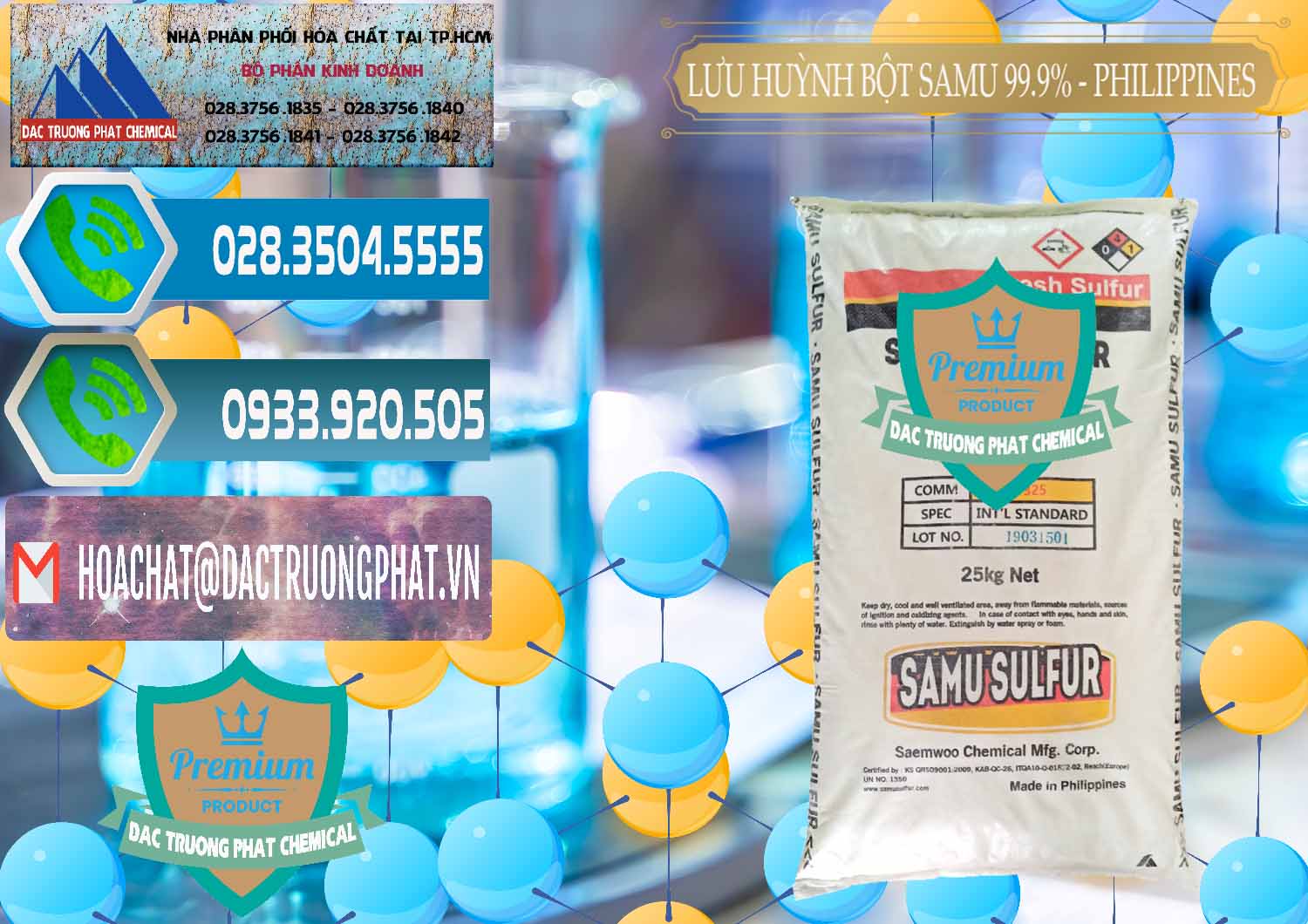 Nơi chuyên kinh doanh & bán Lưu huỳnh Bột - Sulfur Powder Samu Philippines - 0201 - Cty phân phối và bán hóa chất tại TP.HCM - congtyhoachat.net