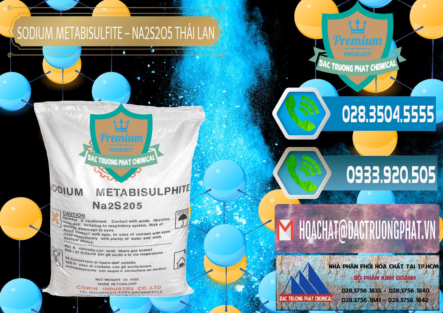 Cung cấp & bán Sodium Metabisulfite - NA2S2O5 Thái Lan Cowin - 0145 - Nơi chuyên phân phối - nhập khẩu hóa chất tại TP.HCM - congtyhoachat.net
