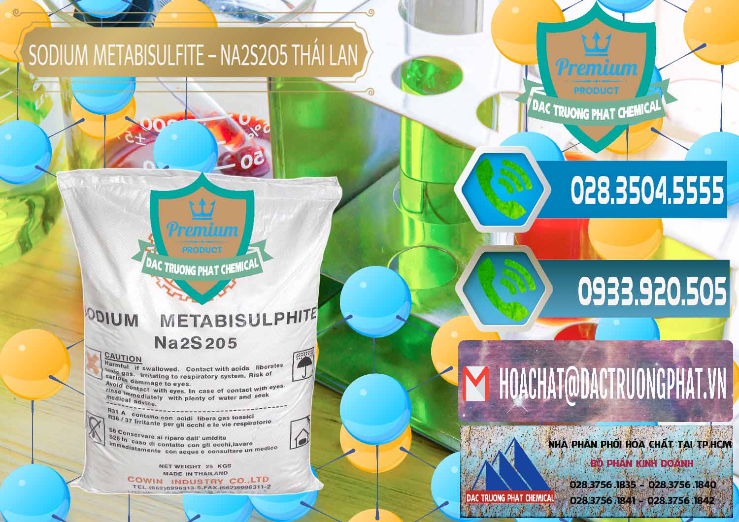 Nơi bán - cung ứng Sodium Metabisulfite - NA2S2O5 Thái Lan Cowin - 0145 - Công ty chuyên cung ứng & phân phối hóa chất tại TP.HCM - congtyhoachat.net