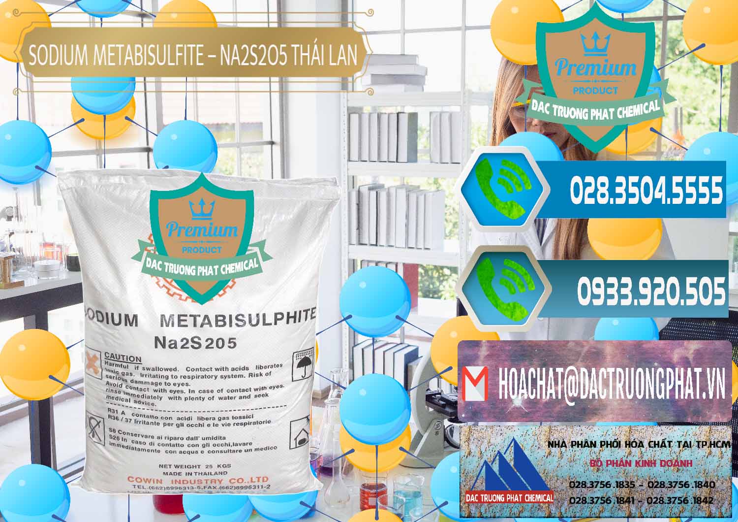 Nơi chuyên phân phối và bán Sodium Metabisulfite - NA2S2O5 Thái Lan Cowin - 0145 - Công ty cung ứng ( phân phối ) hóa chất tại TP.HCM - congtyhoachat.net