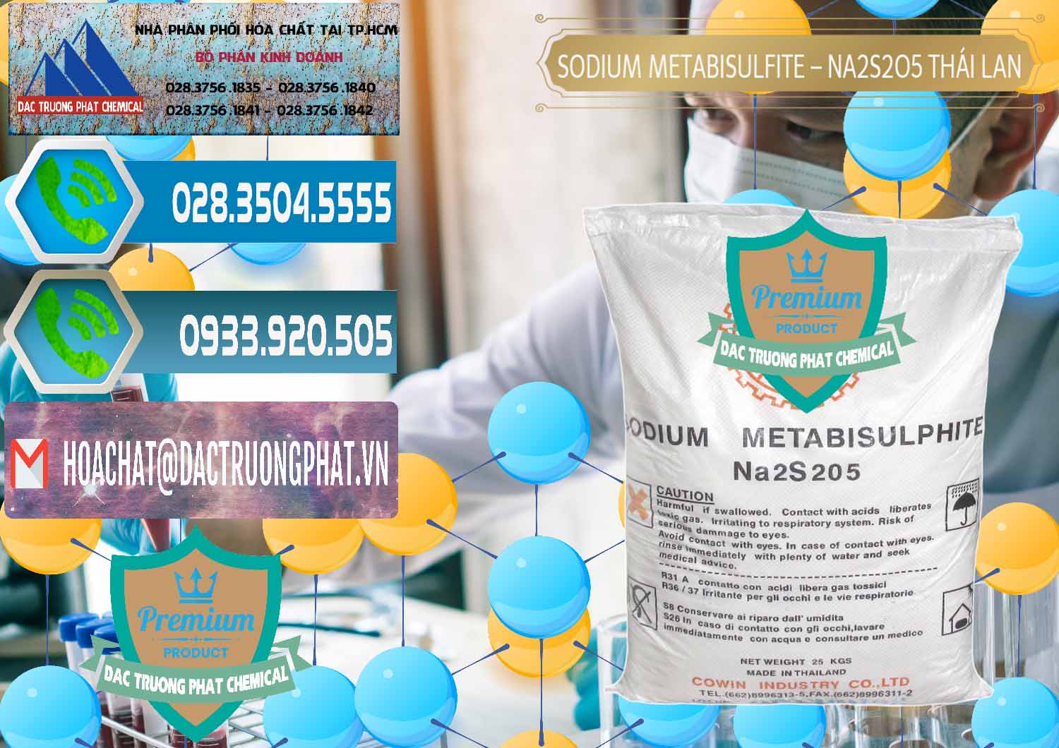 Đơn vị kinh doanh & bán Sodium Metabisulfite - NA2S2O5 Thái Lan Cowin - 0145 - Công ty cung ứng - phân phối hóa chất tại TP.HCM - congtyhoachat.net