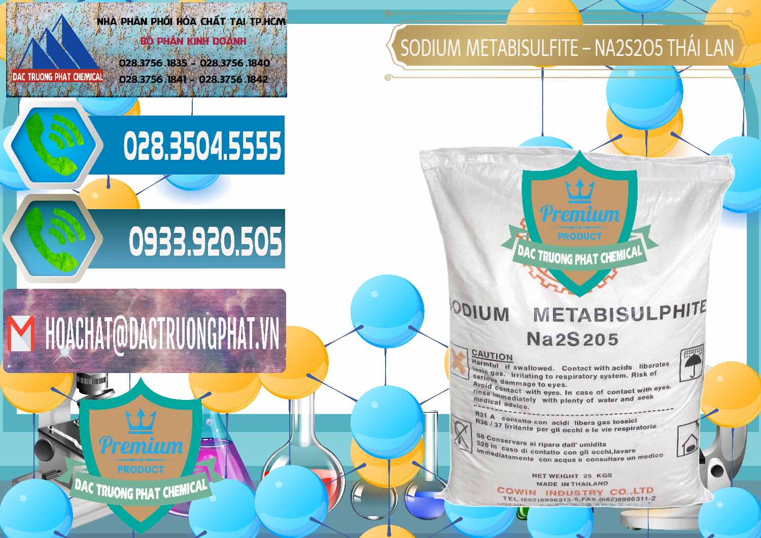 Nơi chuyên bán và cung ứng Sodium Metabisulfite - NA2S2O5 Thái Lan Cowin - 0145 - Nơi phân phối và cung cấp hóa chất tại TP.HCM - congtyhoachat.net