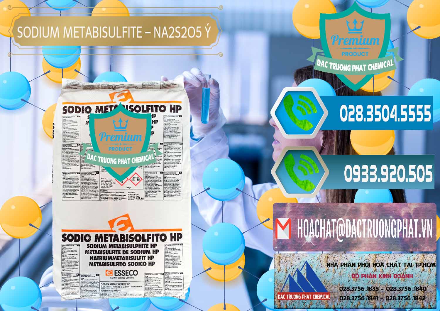 Đơn vị chuyên phân phối & bán Sodium Metabisulfite - NA2S2O5 Food Grade Esseco Ý Italy - 0146 - Chuyên bán _ cung cấp hóa chất tại TP.HCM - congtyhoachat.net