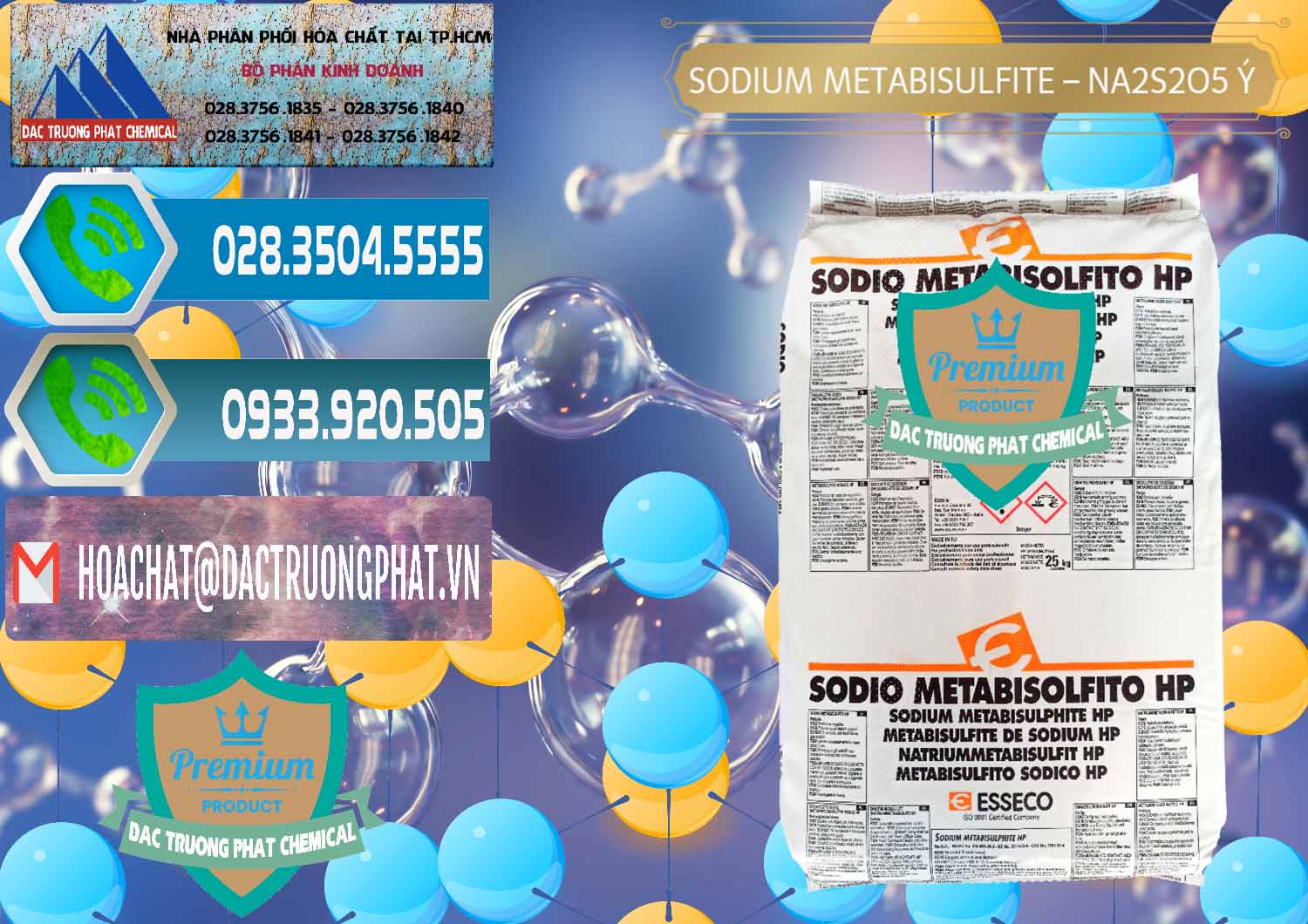 Công ty kinh doanh ( bán ) Sodium Metabisulfite - NA2S2O5 Food Grade Esseco Ý Italy - 0146 - Cty chuyên phân phối _ nhập khẩu hóa chất tại TP.HCM - congtyhoachat.net