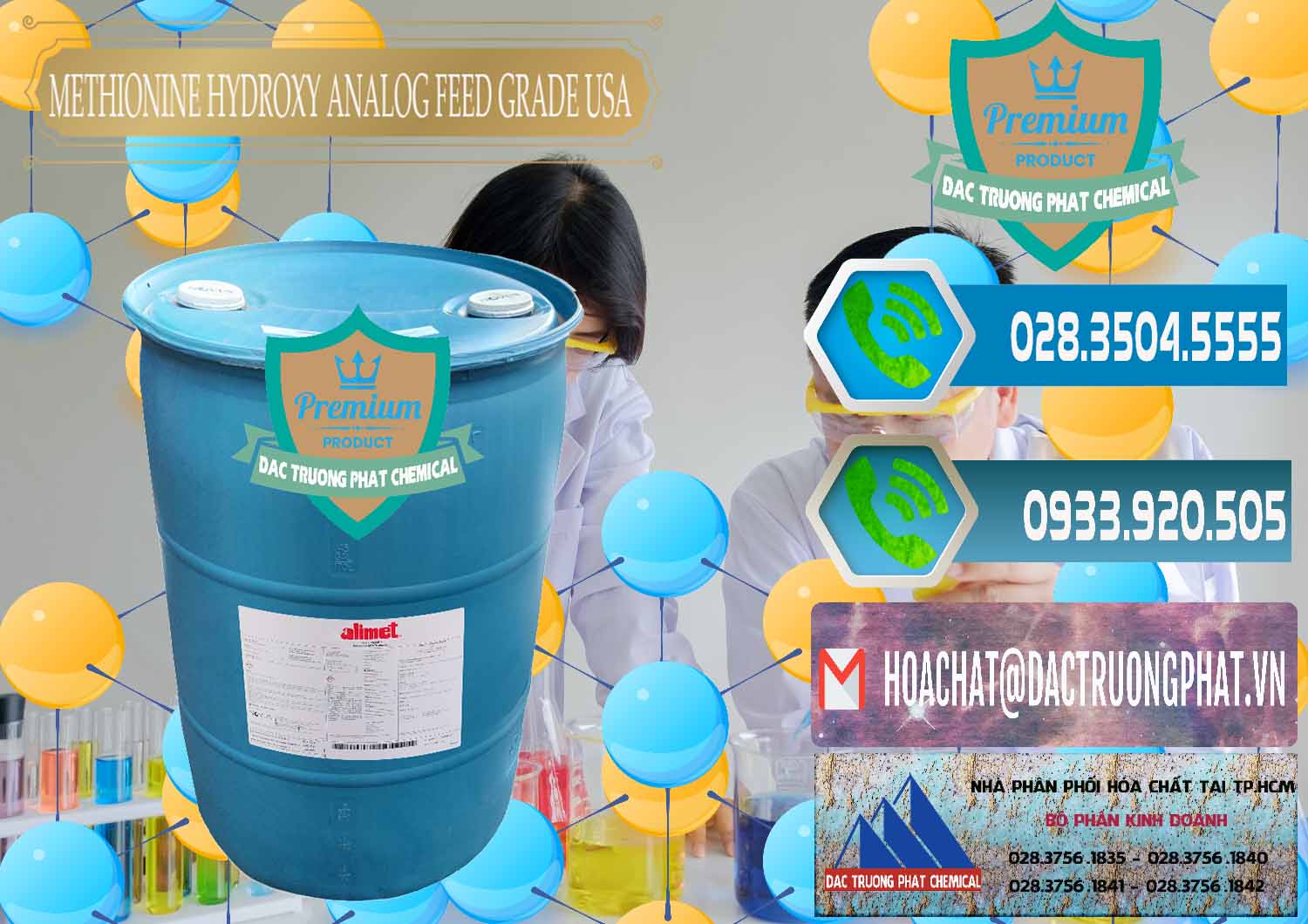 Đơn vị chuyên nhập khẩu - bán Methionine Nước - Dạng Lỏng Novus Alimet Mỹ USA - 0316 - Nơi chuyên bán - phân phối hóa chất tại TP.HCM - congtyhoachat.net