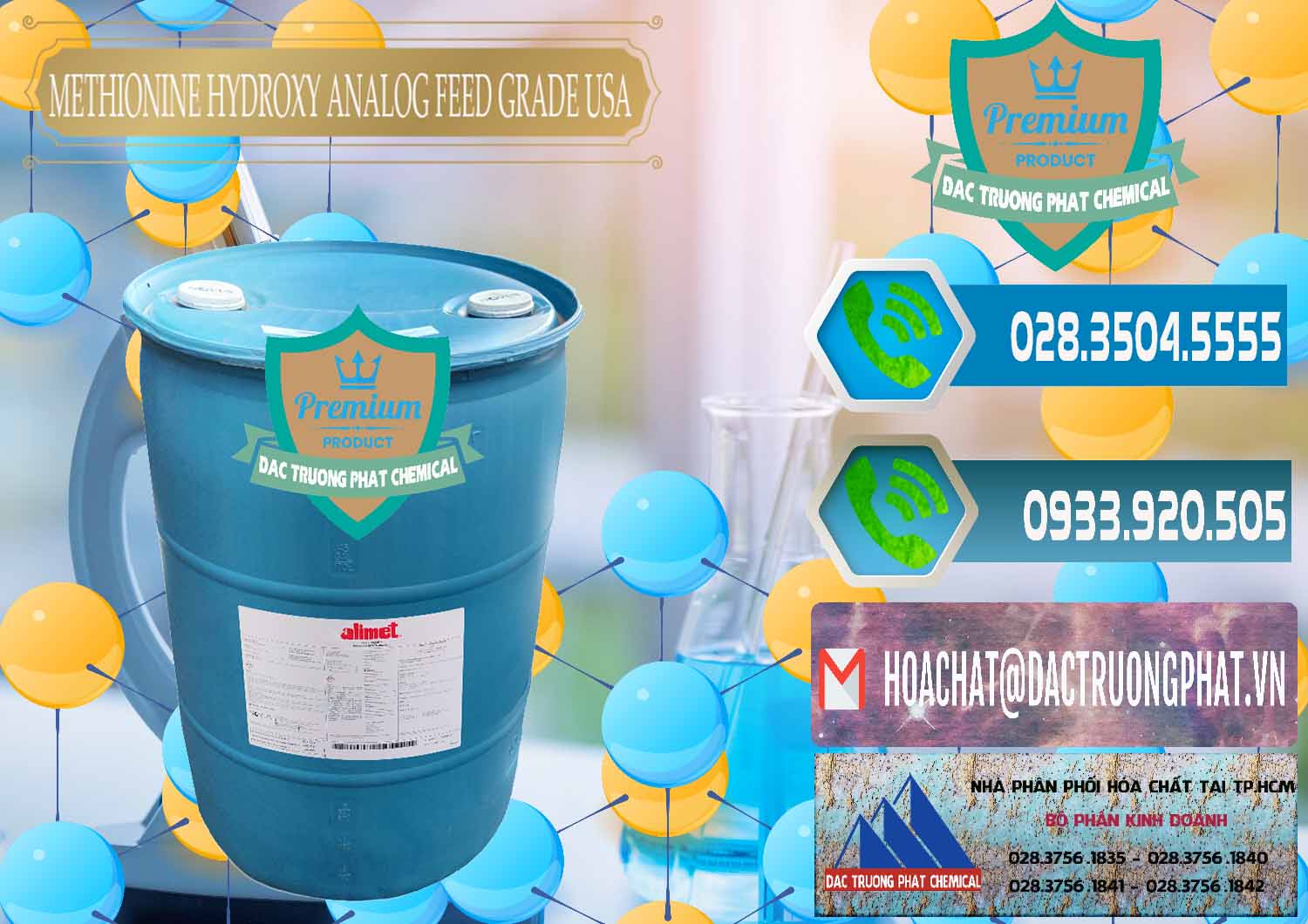 Cung cấp và bán Methionine Nước - Dạng Lỏng Novus Alimet Mỹ USA - 0316 - Công ty chuyên phân phối ( cung ứng ) hóa chất tại TP.HCM - congtyhoachat.net