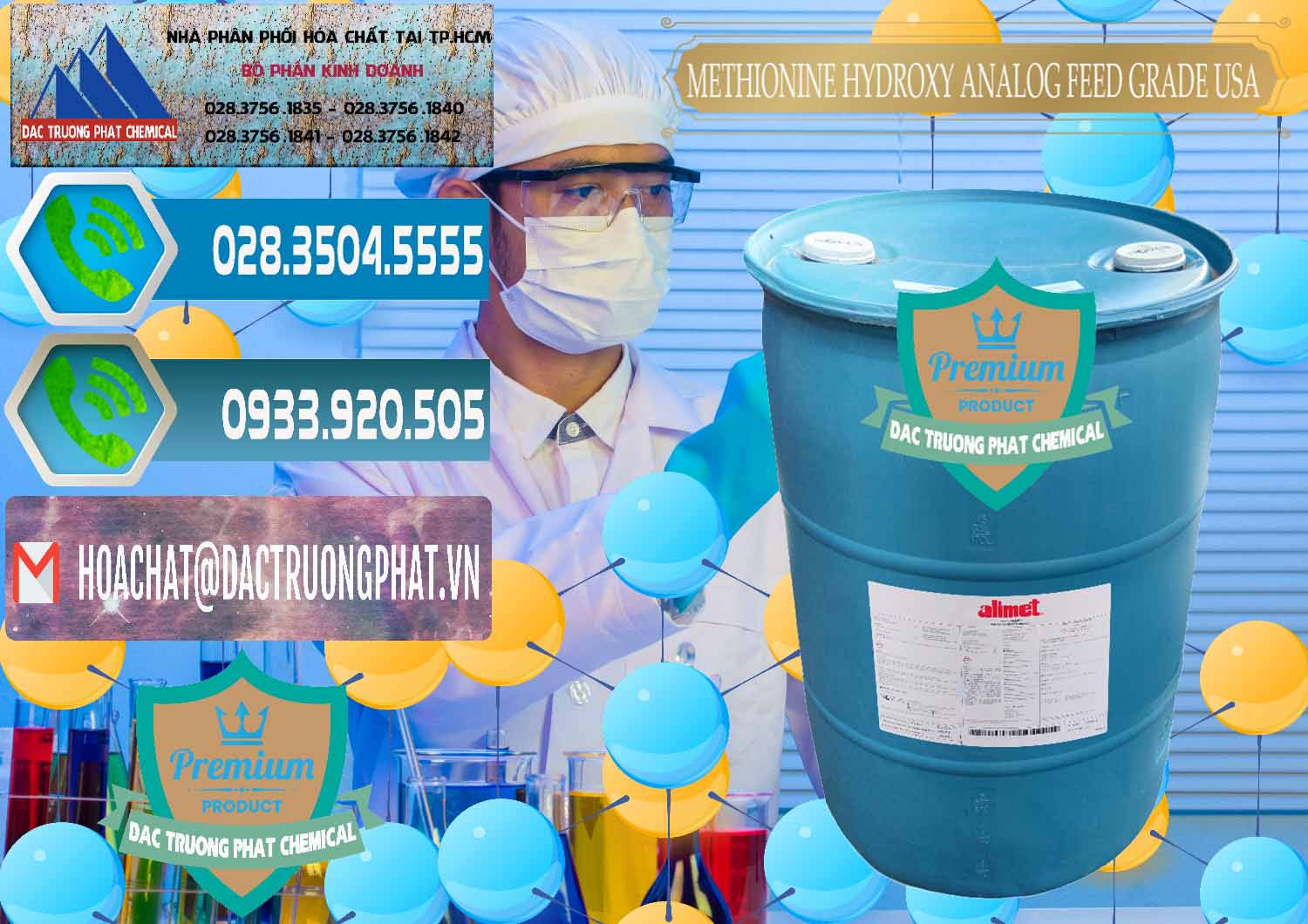 Đơn vị chuyên cung cấp và bán Methionine Nước - Dạng Lỏng Novus Alimet Mỹ USA - 0316 - Nơi chuyên bán ( cung cấp ) hóa chất tại TP.HCM - congtyhoachat.net