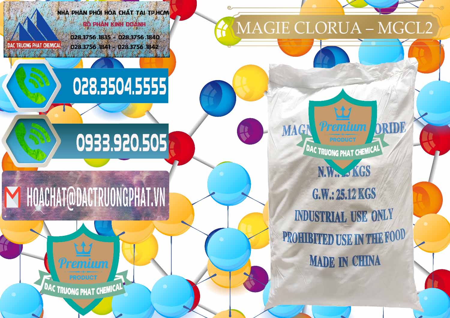Phân phối - bán Magie Clorua – MGCL2 96% Dạng Vảy Trung Quốc China - 0091 - Cty phân phối & cung ứng hóa chất tại TP.HCM - congtyhoachat.net