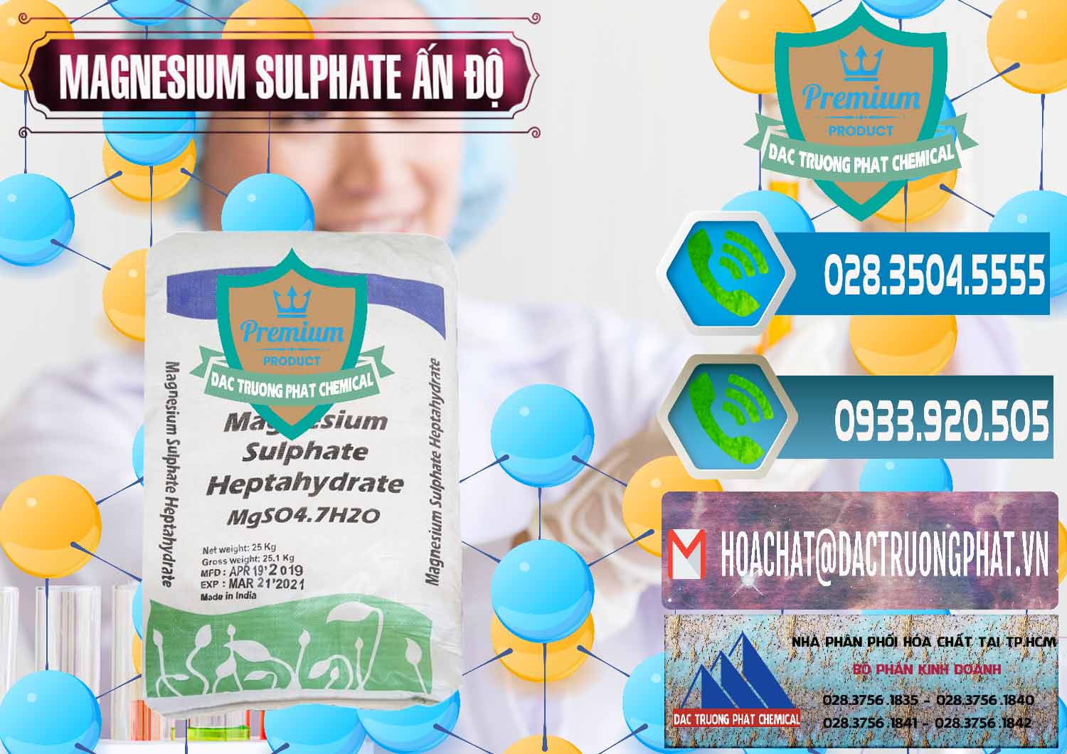 Cung cấp & bán MGSO4.7H2O – Magnesium Sulphate Heptahydrate Ấn Độ India - 0362 - Cty chuyên nhập khẩu ( cung cấp ) hóa chất tại TP.HCM - congtyhoachat.net