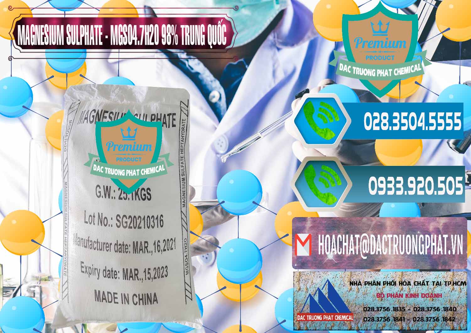 Đơn vị bán _ phân phối MGSO4.7H2O – Magnesium Sulphate 98% Trung Quốc China - 0229 - Công ty kinh doanh và cung cấp hóa chất tại TP.HCM - congtyhoachat.net