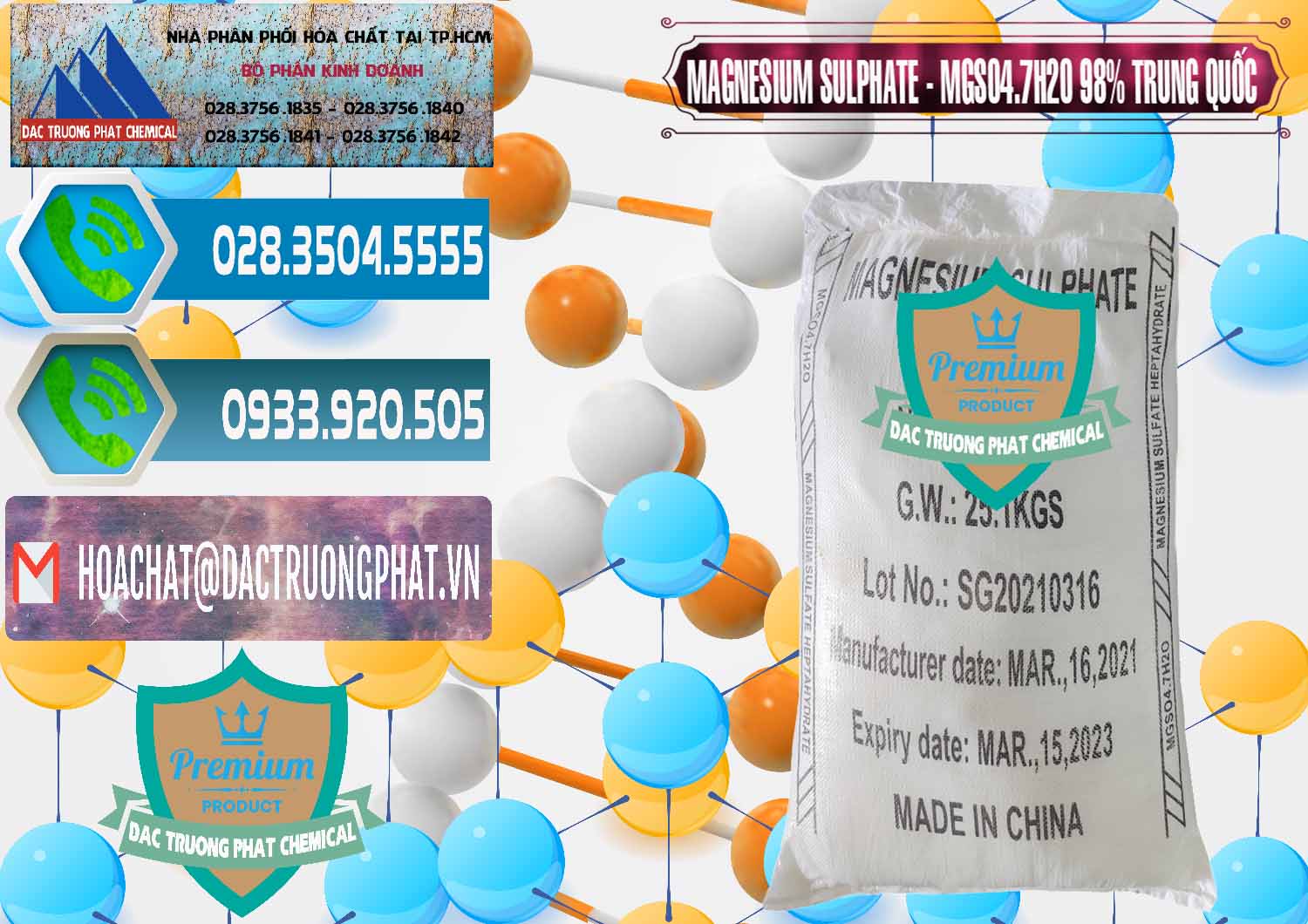 Đơn vị bán & cung ứng MGSO4.7H2O – Magnesium Sulphate 98% Trung Quốc China - 0229 - Kinh doanh ( phân phối ) hóa chất tại TP.HCM - congtyhoachat.net
