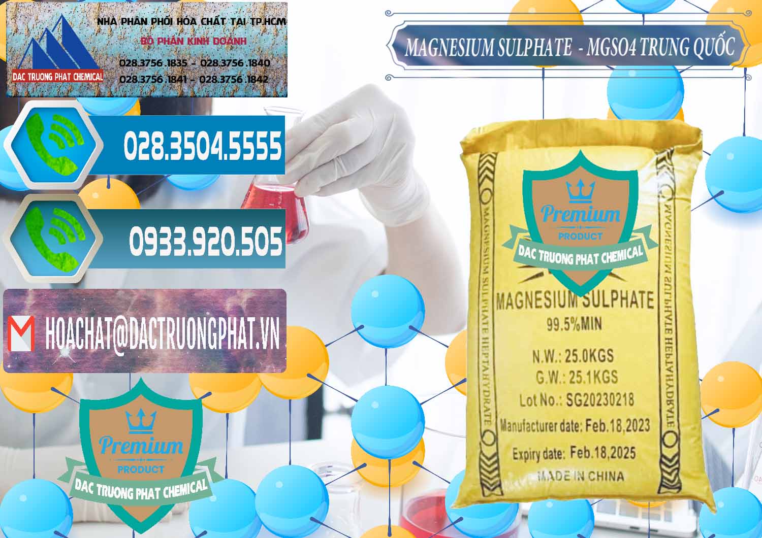 Công ty chuyên bán và cung cấp MGSO4.7H2O – Magnesium Sulphate Heptahydrate Logo Mặt Trời Trung Quốc China - 0391 - Cty nhập khẩu _ phân phối hóa chất tại TP.HCM - congtyhoachat.net