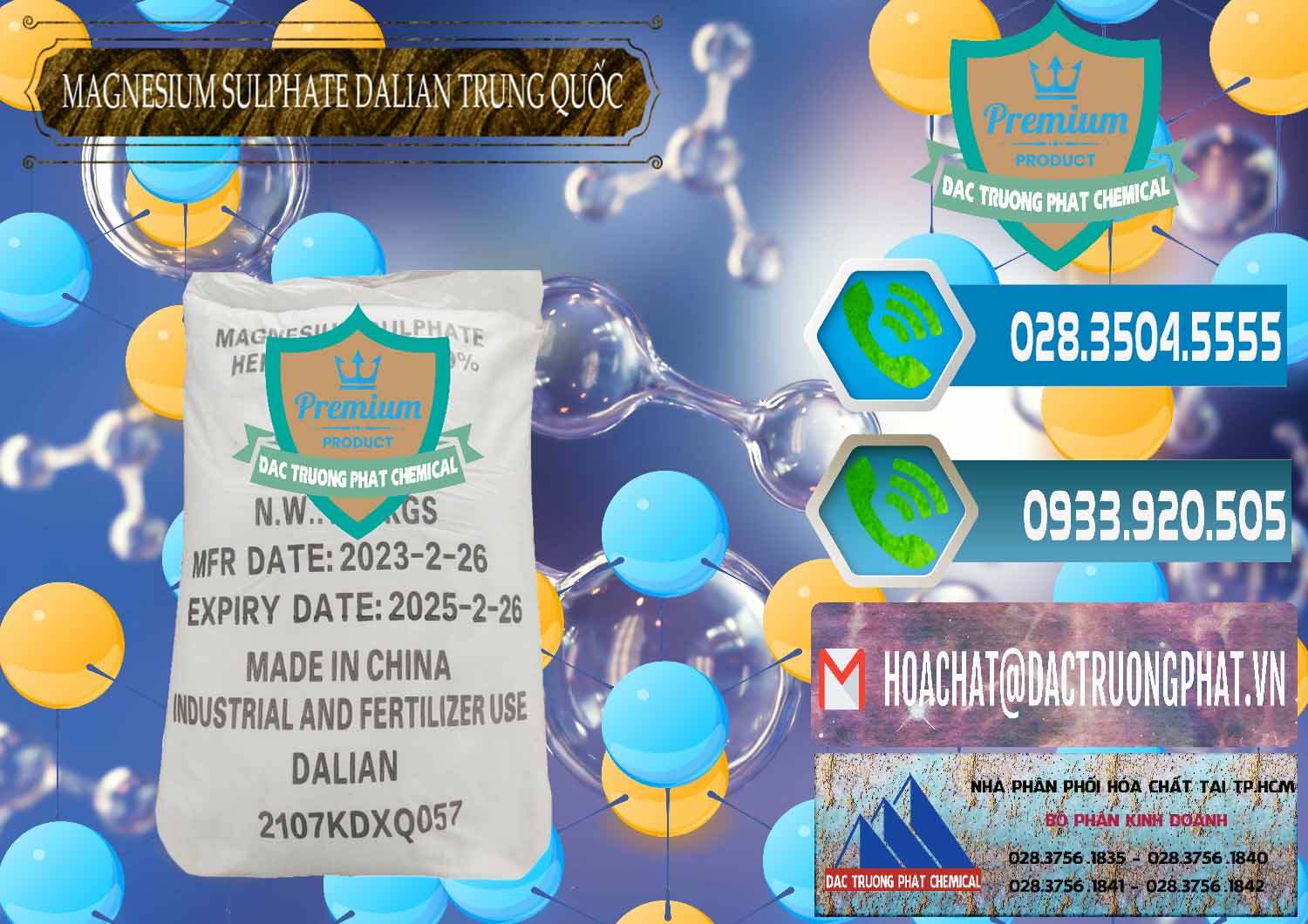 Cty chuyên bán và cung cấp MGSO4.7H2O – Magnesium Sulphate Heptahydrate Dalian Trung Quốc China - 0393 - Công ty cung cấp _ phân phối hóa chất tại TP.HCM - congtyhoachat.net
