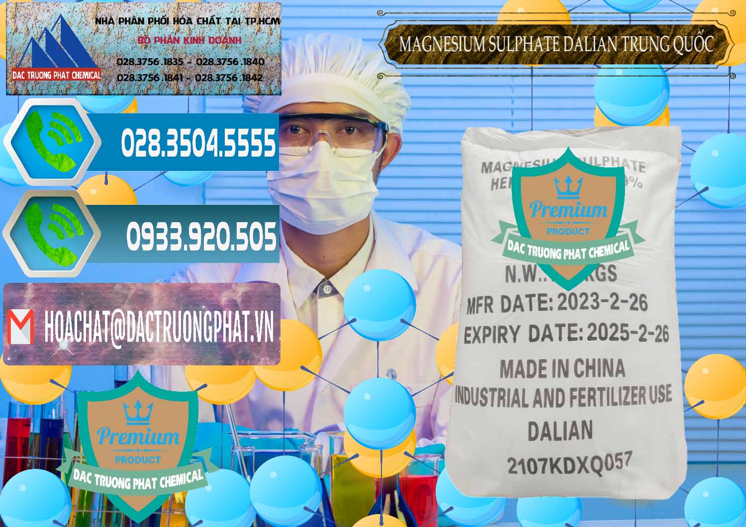 Công ty cung ứng _ bán MGSO4.7H2O – Magnesium Sulphate Heptahydrate Dalian Trung Quốc China - 0393 - Đơn vị kinh doanh và phân phối hóa chất tại TP.HCM - congtyhoachat.net