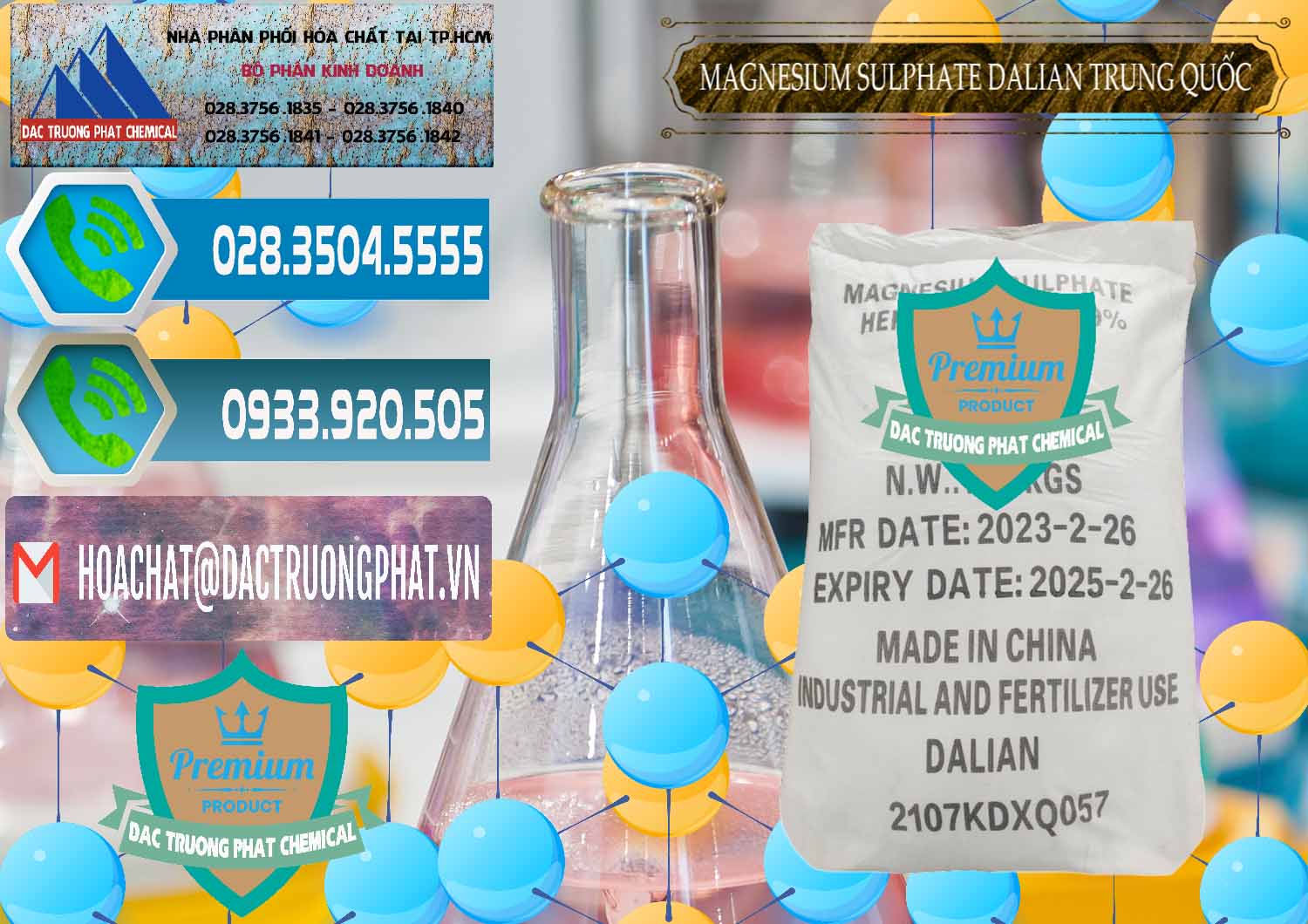 Nơi bán - cung cấp MGSO4.7H2O – Magnesium Sulphate Heptahydrate Dalian Trung Quốc China - 0393 - Phân phối & kinh doanh hóa chất tại TP.HCM - congtyhoachat.net