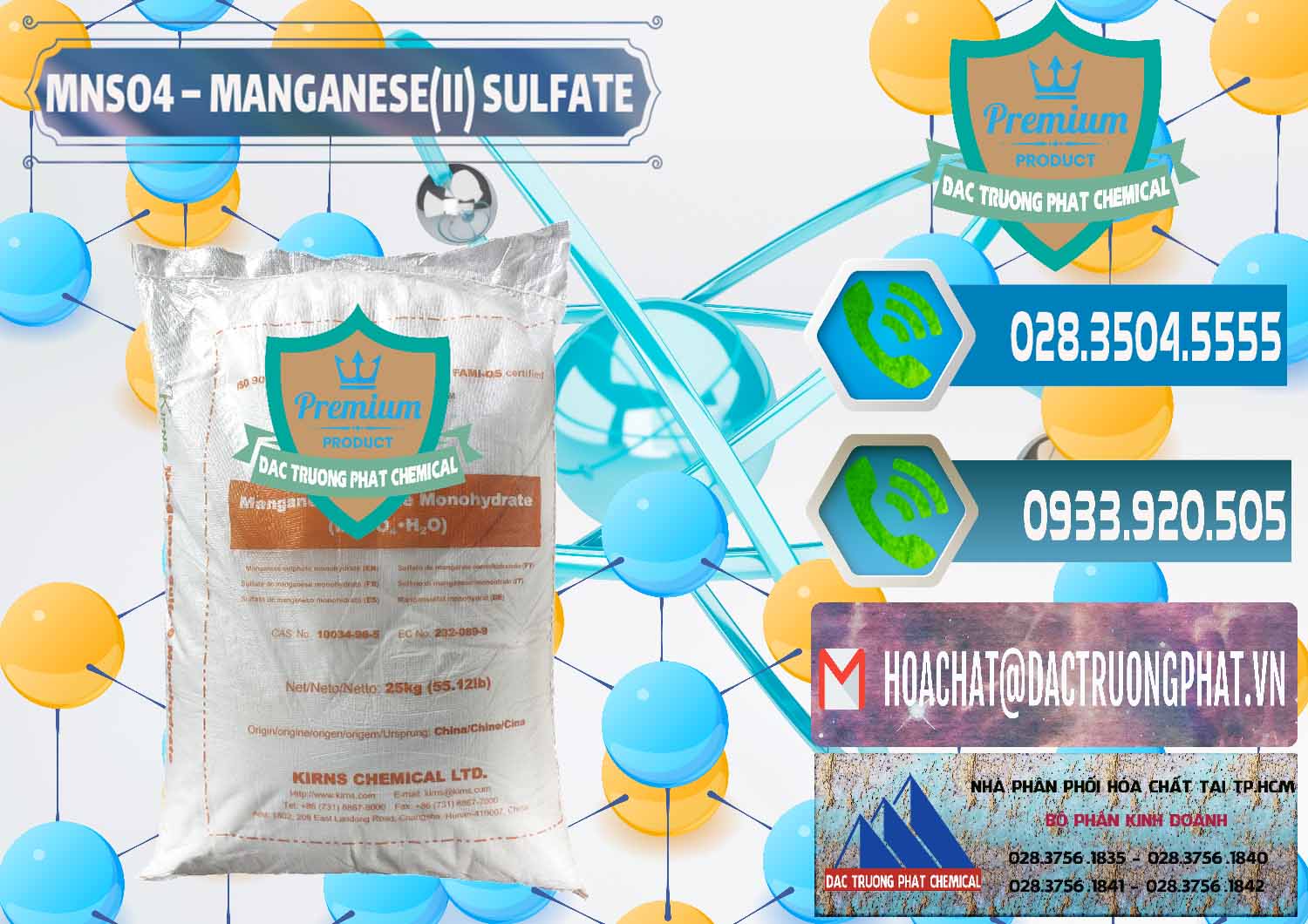 Cty cung ứng ( bán ) MNSO4 – Manganese (II) Sulfate Kirns Trung Quốc China - 0095 - Chuyên phân phối và cung cấp hóa chất tại TP.HCM - congtyhoachat.net