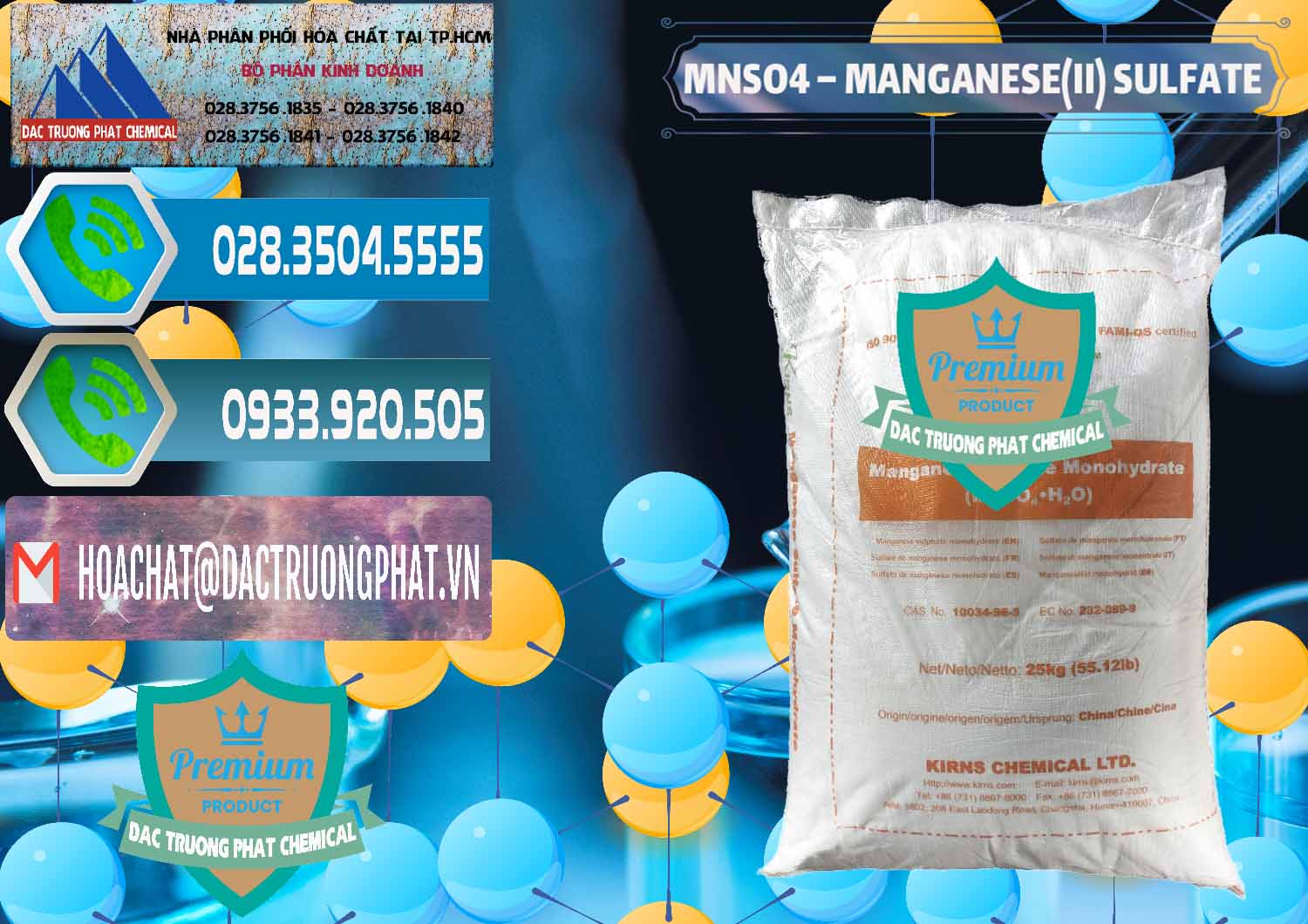 Nơi bán và cung ứng MNSO4 – Manganese (II) Sulfate Kirns Trung Quốc China - 0095 - Đơn vị phân phối _ cung cấp hóa chất tại TP.HCM - congtyhoachat.net