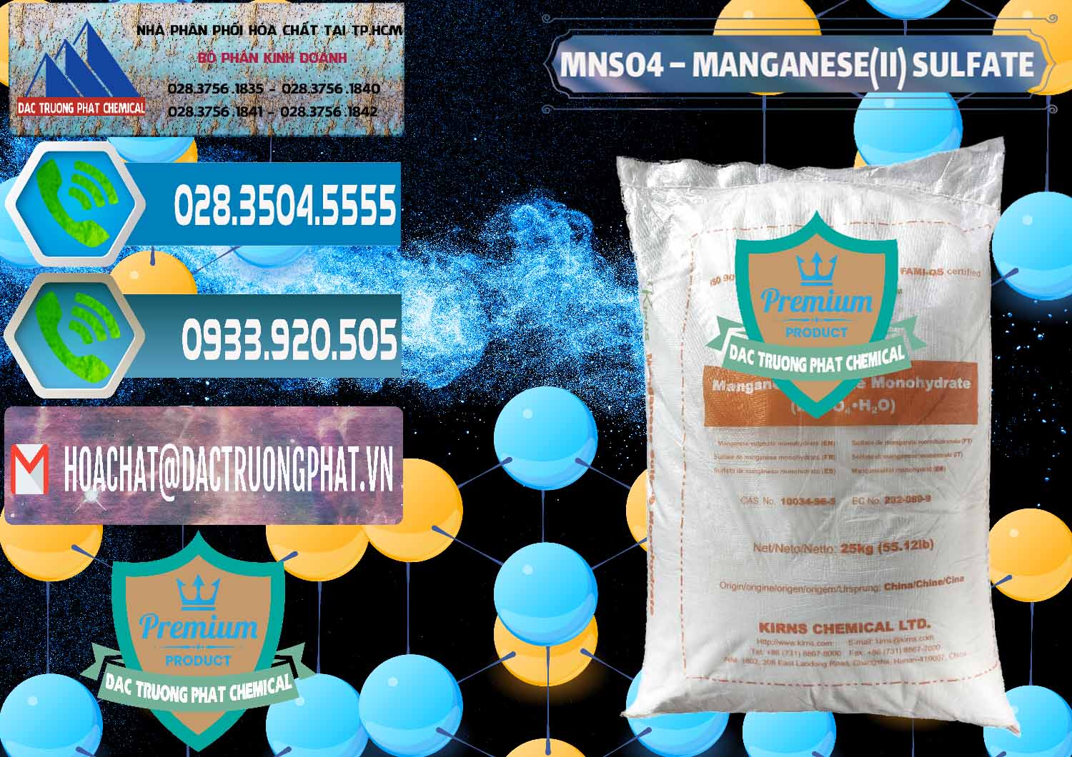 Nhà cung cấp & bán MNSO4 – Manganese (II) Sulfate Kirns Trung Quốc China - 0095 - Công ty chuyên phân phối ( bán ) hóa chất tại TP.HCM - congtyhoachat.net