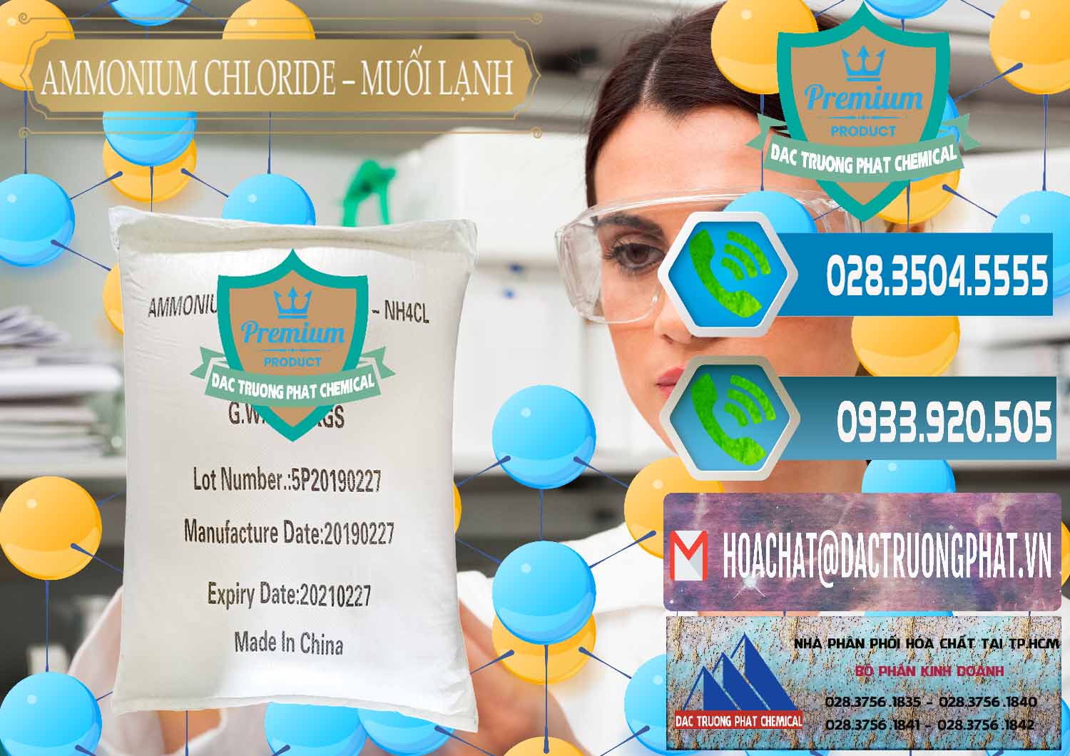 Cung cấp _ bán Ammonium Chloride - Muối Lạnh NH4CL Trung Quốc China - 0021 - Cung cấp và bán hóa chất tại TP.HCM - congtyhoachat.net