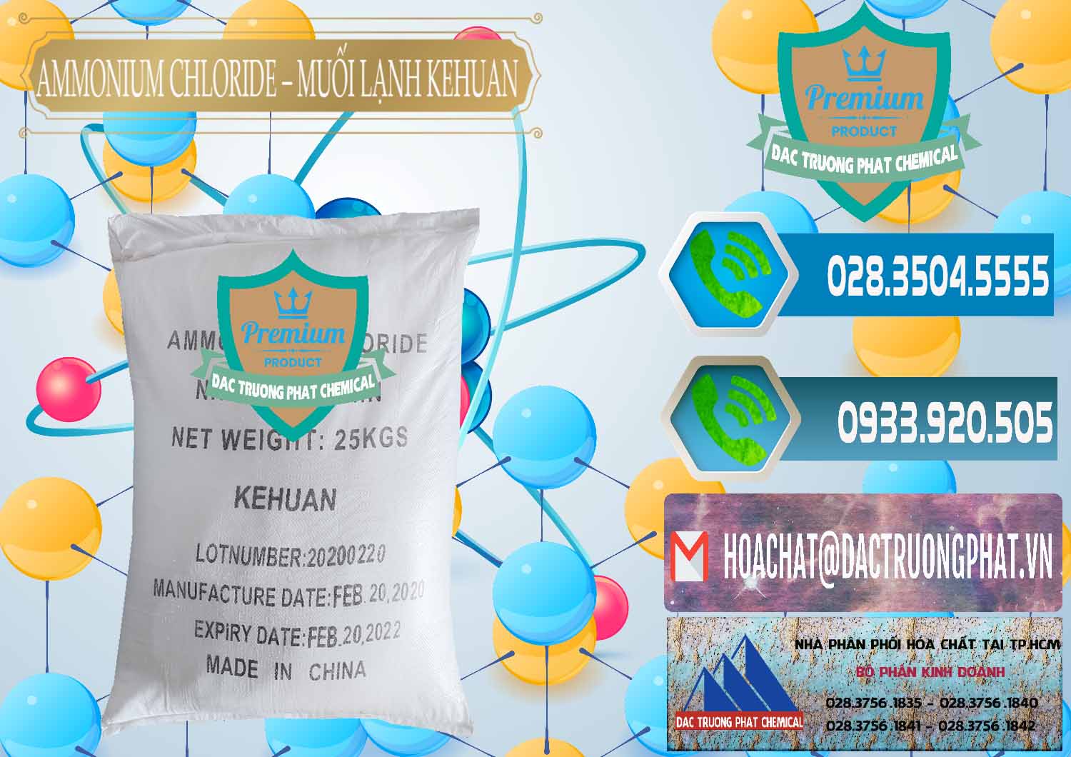 Đơn vị chuyên bán & cung cấp Ammonium Chloride – NH4CL Muối Lạnh Kehuan Trung Quốc China - 0022 - Đơn vị nhập khẩu & cung cấp hóa chất tại TP.HCM - congtyhoachat.net