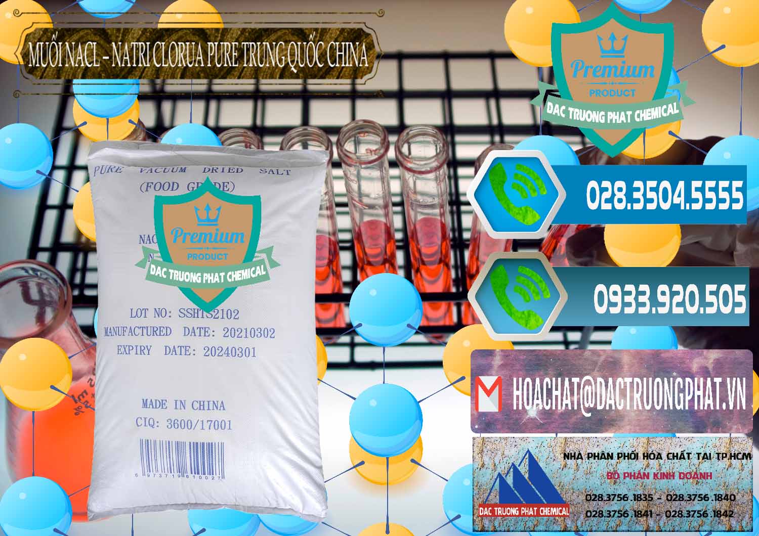 Nơi phân phối và bán Muối NaCL – Sodium Chloride Pure Trung Quốc China - 0230 - Chuyên cung cấp ( phân phối ) hóa chất tại TP.HCM - congtyhoachat.net