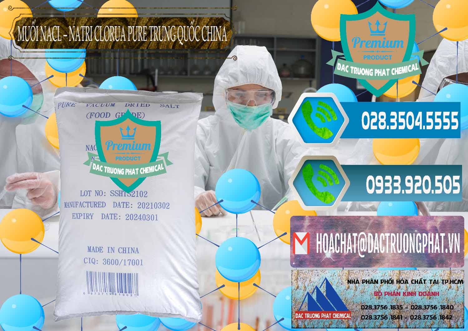 Nhà phân phối - bán Muối NaCL – Sodium Chloride Pure Trung Quốc China - 0230 - Công ty bán và cung cấp hóa chất tại TP.HCM - congtyhoachat.net