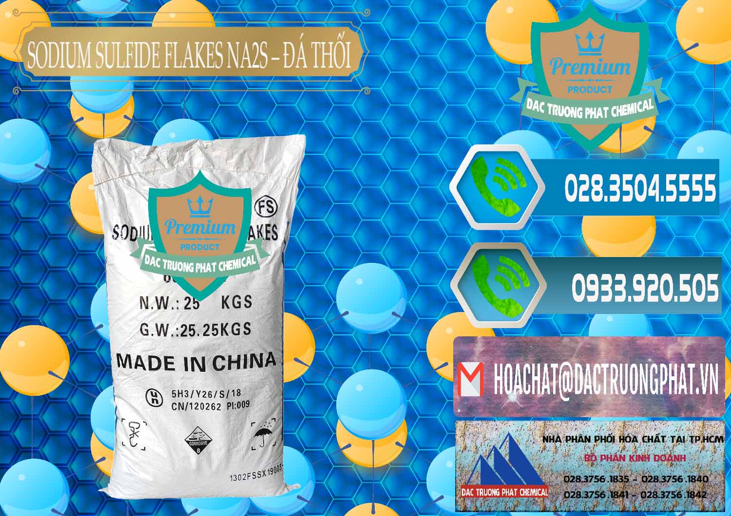 Đơn vị chuyên cung cấp - bán Sodium Sulfide Flakes NA2S – Đá Thối Đỏ Trung Quốc China - 0150 - Cty phân phối - kinh doanh hóa chất tại TP.HCM - congtyhoachat.net