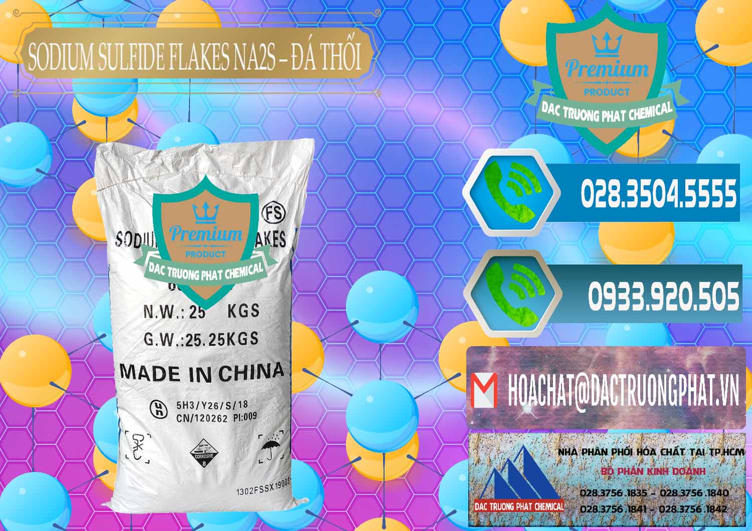 Công ty chuyên phân phối ( bán ) Sodium Sulfide Flakes NA2S – Đá Thối Đỏ Trung Quốc China - 0150 - Phân phối ( cung cấp ) hóa chất tại TP.HCM - congtyhoachat.net