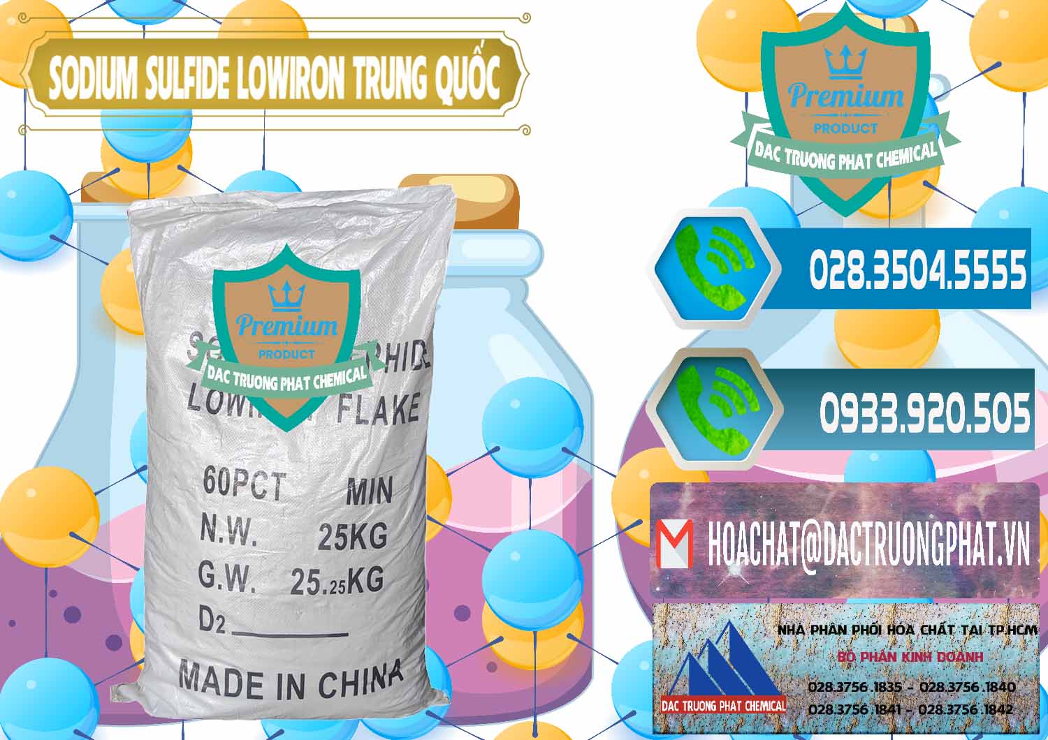 Công ty chuyên cung ứng và bán Sodium Sulfide NA2S – Đá Thối Lowiron Trung Quốc China - 0227 - Phân phối và nhập khẩu hóa chất tại TP.HCM - congtyhoachat.net