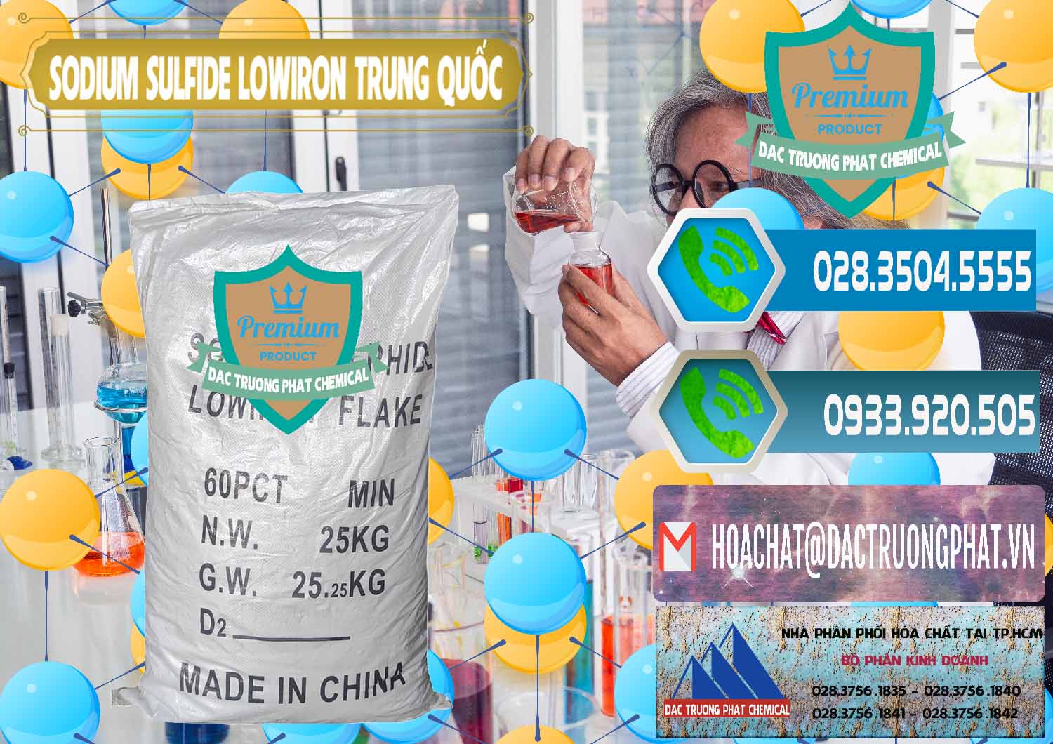 Đơn vị chuyên nhập khẩu - bán Sodium Sulfide NA2S – Đá Thối Lowiron Trung Quốc China - 0227 - Công ty phân phối ( bán ) hóa chất tại TP.HCM - congtyhoachat.net
