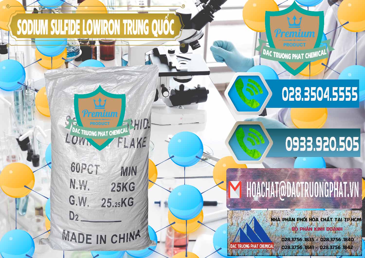 Nơi bán _ cung cấp Sodium Sulfide NA2S – Đá Thối Lowiron Trung Quốc China - 0227 - Đơn vị chuyên kinh doanh _ phân phối hóa chất tại TP.HCM - congtyhoachat.net