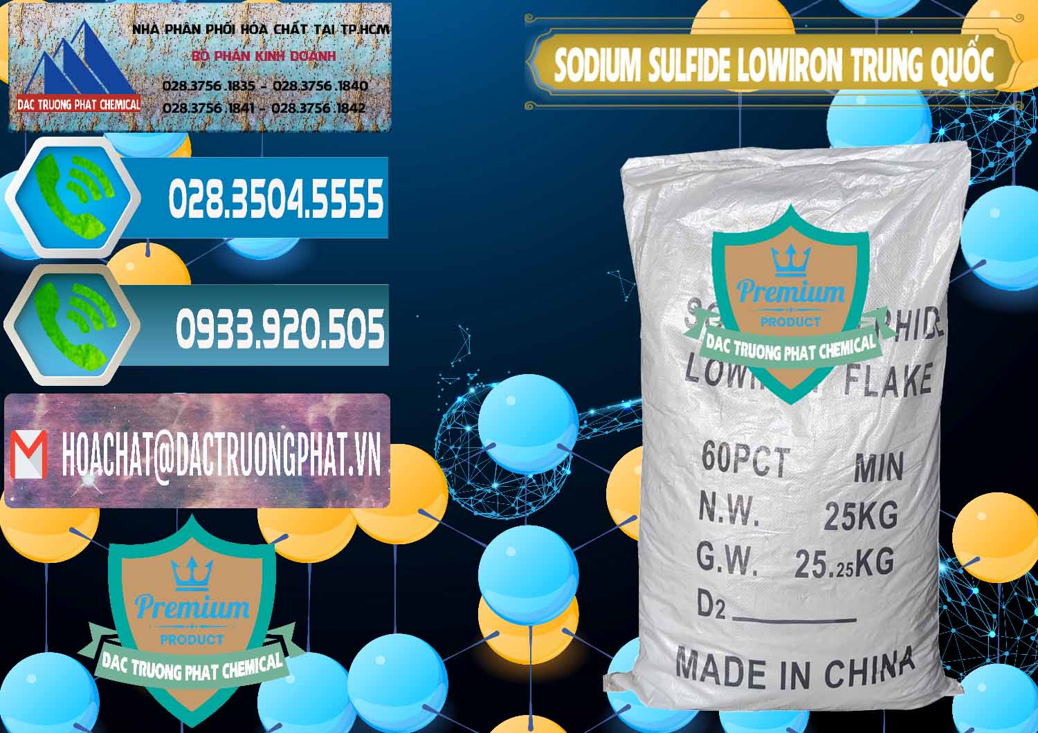Nơi chuyên nhập khẩu - bán Sodium Sulfide NA2S – Đá Thối Lowiron Trung Quốc China - 0227 - Cung ứng & phân phối hóa chất tại TP.HCM - congtyhoachat.net