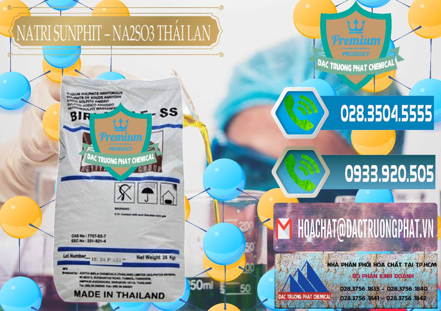 Chuyên nhập khẩu - bán Natri Sunphit - NA2SO3 Thái Lan - 0105 - Nhập khẩu và phân phối hóa chất tại TP.HCM - congtyhoachat.net