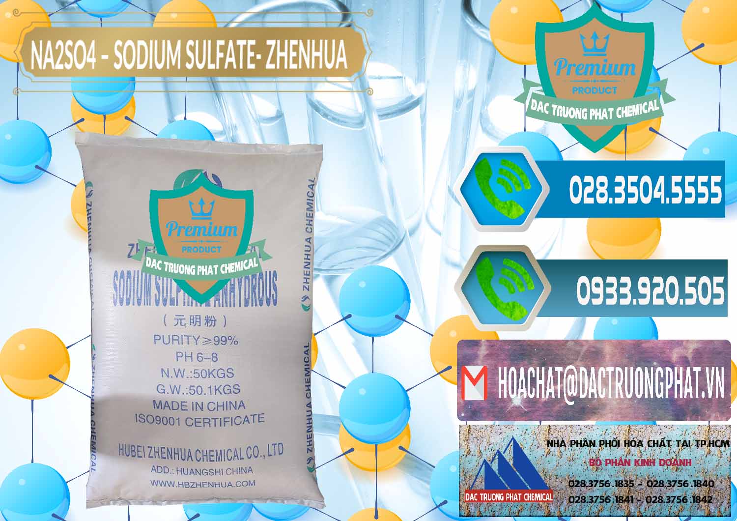 Công ty chuyên phân phối ( bán ) Sodium Sulphate - Muối Sunfat Na2SO4 Zhenhua Trung Quốc China - 0101 - Cty chuyên phân phối ( bán ) hóa chất tại TP.HCM - congtyhoachat.net