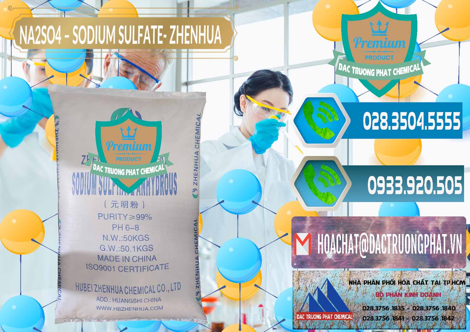 Nơi nhập khẩu và bán Sodium Sulphate - Muối Sunfat Na2SO4 Zhenhua Trung Quốc China - 0101 - Nơi chuyên phân phối - nhập khẩu hóa chất tại TP.HCM - congtyhoachat.net