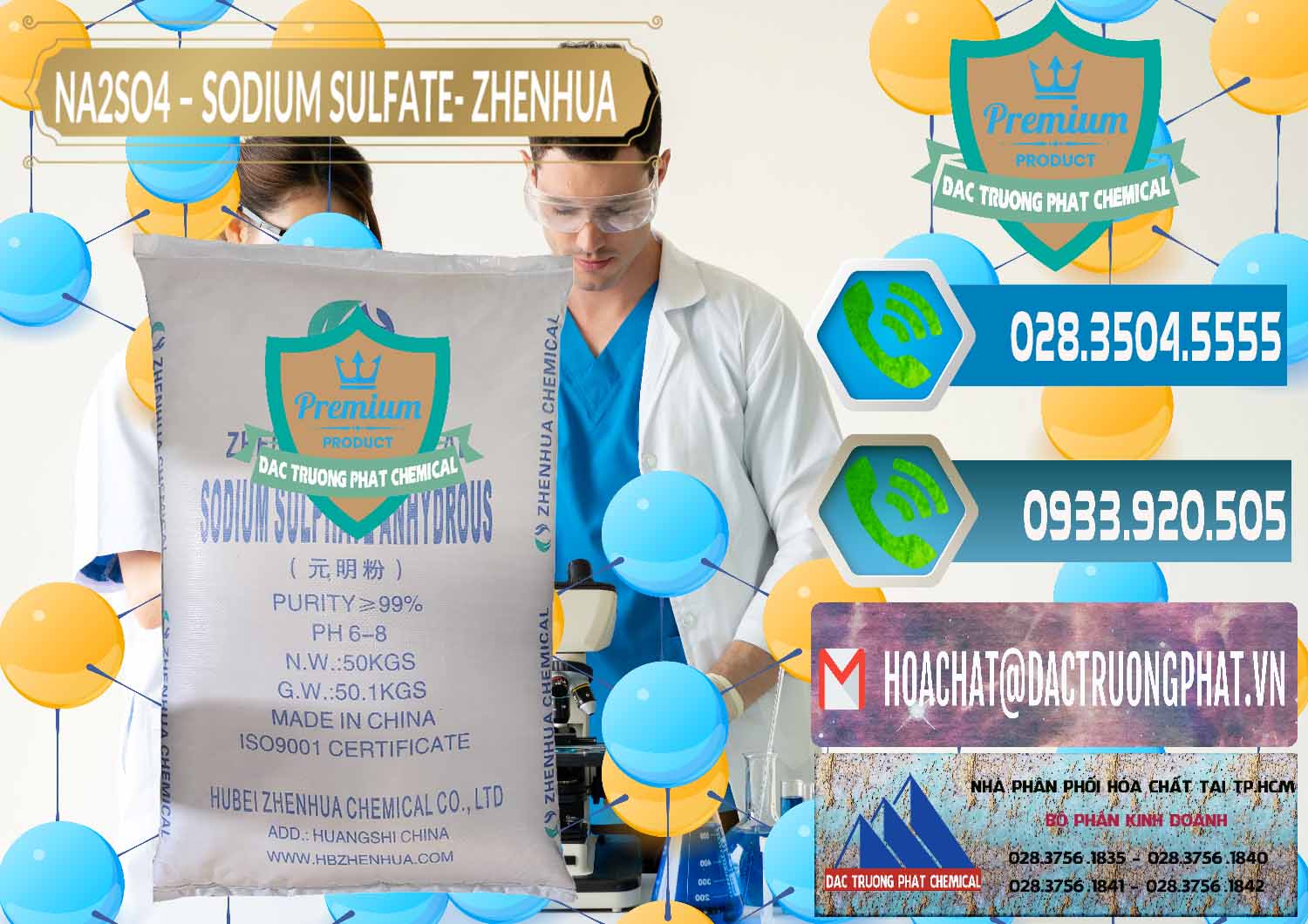 Nơi bán ( phân phối ) Sodium Sulphate - Muối Sunfat Na2SO4 Zhenhua Trung Quốc China - 0101 - Đơn vị cung cấp _ phân phối hóa chất tại TP.HCM - congtyhoachat.net