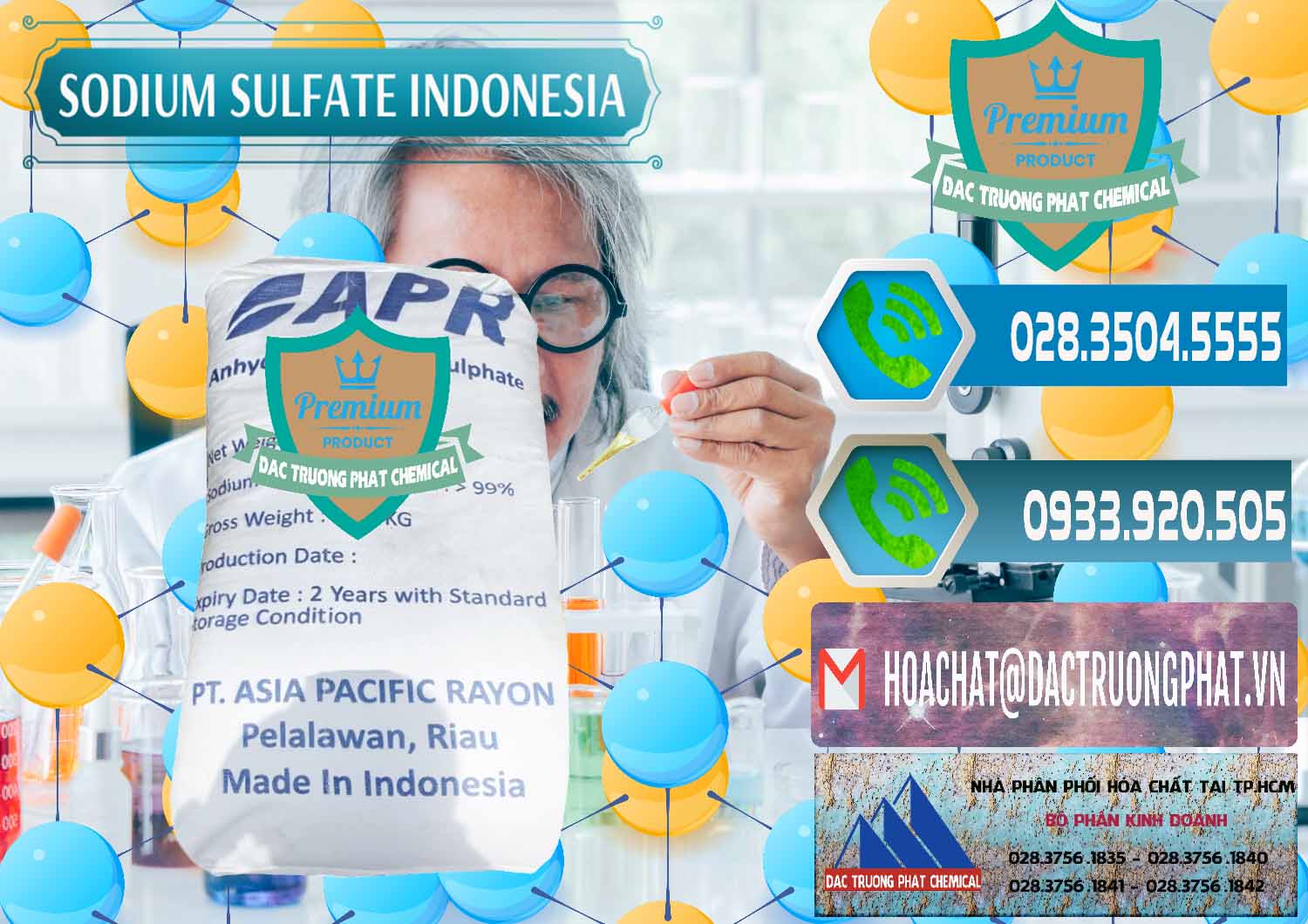 Cung cấp và bán Sodium Sulphate - Muối Sunfat Na2SO4 APR Indonesia - 0460 - Đơn vị chuyên nhập khẩu _ cung cấp hóa chất tại TP.HCM - congtyhoachat.net
