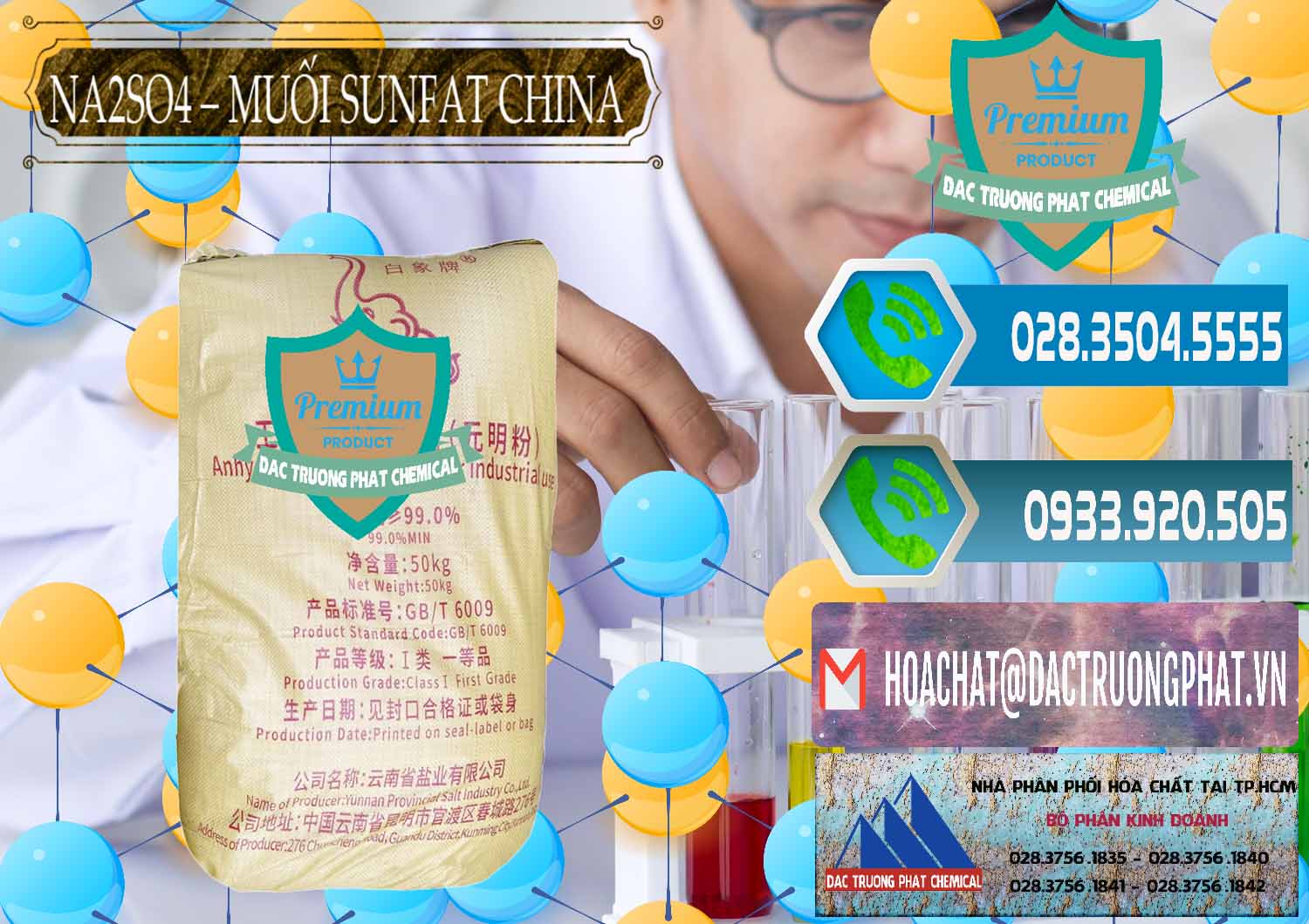 Đơn vị bán _ cung ứng Sodium Sulphate - Muối Sunfat Na2SO4 Logo Con Voi Trung Quốc China - 0409 - Công ty chuyên nhập khẩu và cung cấp hóa chất tại TP.HCM - congtyhoachat.net