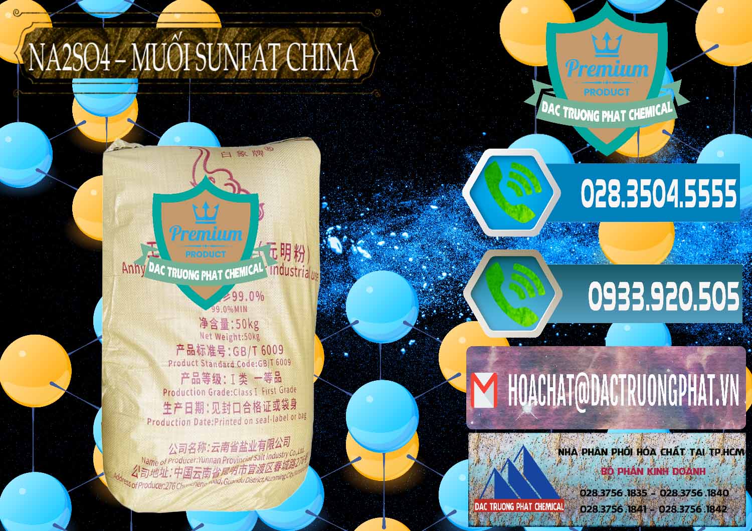 Đơn vị cung cấp _ bán Sodium Sulphate - Muối Sunfat Na2SO4 Logo Con Voi Trung Quốc China - 0409 - Phân phối _ cung cấp hóa chất tại TP.HCM - congtyhoachat.net