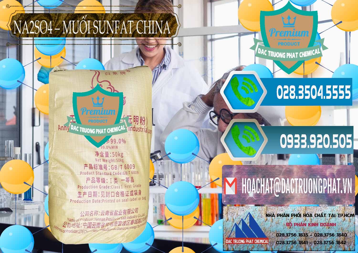Nơi chuyên cung ứng và bán Sodium Sulphate - Muối Sunfat Na2SO4 Logo Con Voi Trung Quốc China - 0409 - Nhà nhập khẩu và cung cấp hóa chất tại TP.HCM - congtyhoachat.net