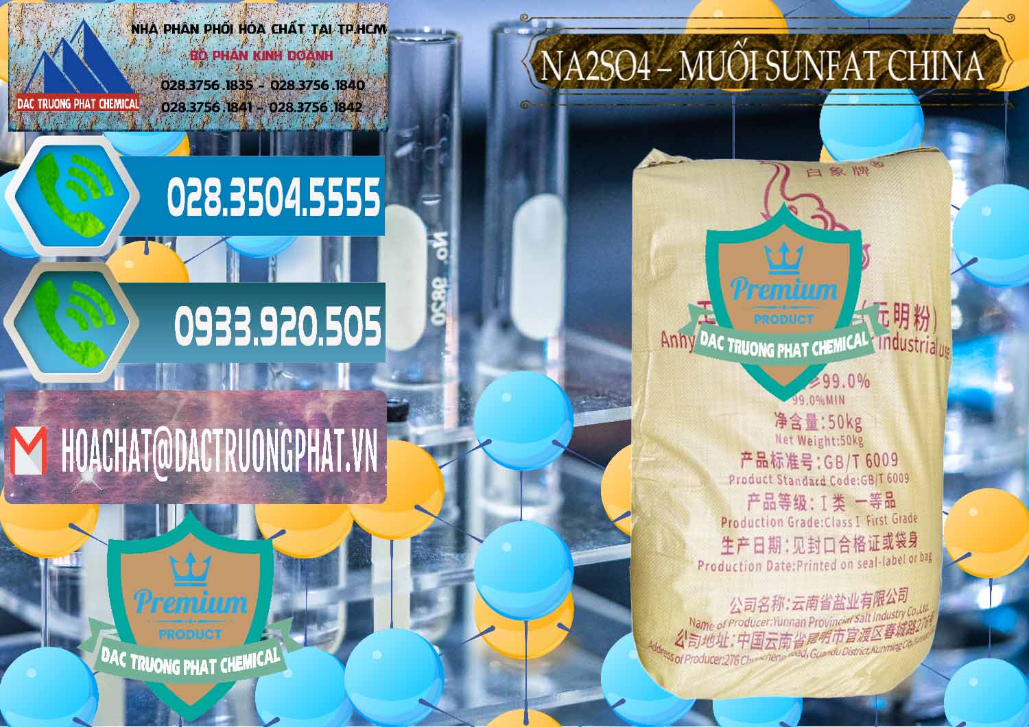 Chuyên phân phối & bán Sodium Sulphate - Muối Sunfat Na2SO4 Logo Con Voi Trung Quốc China - 0409 - Cty phân phối và cung cấp hóa chất tại TP.HCM - congtyhoachat.net