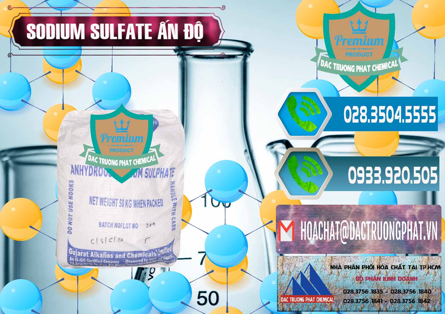 Chuyên nhập khẩu & bán Sodium Sulphate - Muối Sunfat Na2SO4 GACL Ấn Độ India - 0461 - Nơi cung cấp & phân phối hóa chất tại TP.HCM - congtyhoachat.net