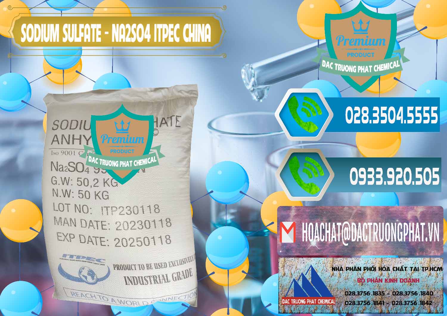 Chuyên nhập khẩu và bán Sodium Sulphate - Muối Sunfat Na2SO4 ITPEC Trung Quốc China - 0340 - Cty phân phối và cung cấp hóa chất tại TP.HCM - congtyhoachat.net
